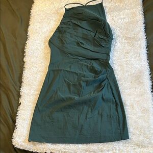 Zara Dark Green Mini Dress